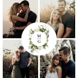 "Enchanted Greenery" - Save the Dates in Frost by Susan Moyal - Detail