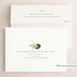 "Enchanted Greenery" - Save the Dates in Frost by Susan Moyal - FREE Recipient Addressing