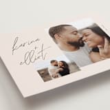 "Scripted Names" - Save the Dates in Cream by Brandy Folse - Detail