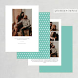 "Georgia Love Location" - Save the Dates in Aqua by Heather Buchma - Back of Card Options