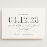 "Hepburn" - Save the Dates in Tuxedo by Megan Davis - Front