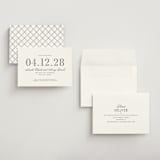 "Hepburn" - Save the Dates in Tuxedo by Megan Davis - Assembled
