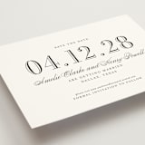 "Hepburn" - Save the Dates in Tuxedo by Megan Davis - Detail
