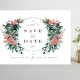 "Painted Laurel" - Save the Dates in Peach by Lori Wemple - Front
