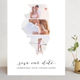 "Illinois Love Location" - Save the Dates in Wedding Dress by Heather Buchma - Front