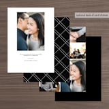 "Southern Charm" - Save the Dates in Noir by Beth Murphy - Back of Card Options