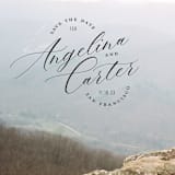 "Classic Curves" - Save the Dates in Ink by Ellis - Detail