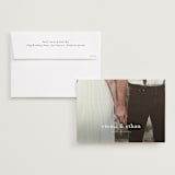 "Just Love" - Save the Dates in Cotton by Kasia Labocki - Save the Date with Envelope