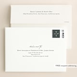 "Minimal Duo" - Save the Dates in Obsidian by Heather Cairl - FREE Recipient Addressing