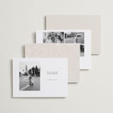 "Arched Type" - Save the Dates in Onyx by Erica Krystek - Back of Card Options