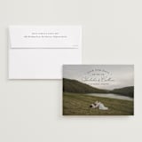 "Arched Type" - Save the Dates in Onyx by Erica Krystek - Save the Date with Envelope