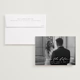 "For Forever" - Save the Dates in Snow by Nicoletta Savod - Save the Date with Envelope