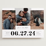 "Bold trio" - Save the Dates in Ivory by Creo Study - Front