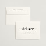 "Bold trio" - Save the Dates in Ivory by Creo Study - FREE Recipient Addressing