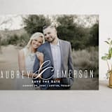 "Resplendent" - Save the Dates in White by Jessica Williams - Front