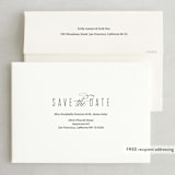 "Resplendent" - Save the Dates in White by Jessica Williams - FREE Recipient Addressing