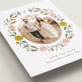 "botanical cameo" - Save the Dates in Swan by Lori Wemple - Detail