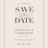 "Ivory Details" - Save the Dates in Smoke by Jennifer Wick - Detail