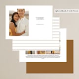 "Minimale" - Save the Dates in Frosting by Jessica Williams - Back of Card Options