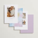 "Rainbow Haze" - Save the Dates in Lavender by Katie Zimpel - Back of Card Options