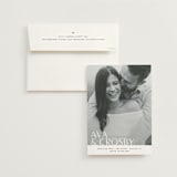 "Bold Names" - Save the Dates in Obsidian by Jennifer Postorino - Save the Date with Envelope