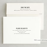 "Date Check" - Save the Dates in Noir by Up Up Creative - FREE Recipient Addressing