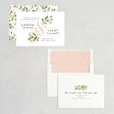 "Floral Ampersand" - Save the Dates in Rosebud by Jennifer Wick - Assembled