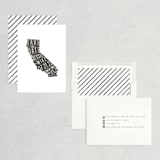 "State Stamp - California" - Save the Dates in Smoke by Erin Hodges - Assembled