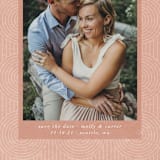 "Circles on Circles" - Save the Dates in Terracotta by Ella Weaver - Detail