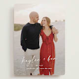 "Lovely" - Save the Dates in Snow by Sarah Curry - Front