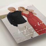 "Lovely" - Save the Dates in Snow by Sarah Curry - Detail