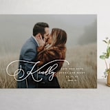 "Kindly Save Our Date" - Save the Dates in Snow by Laura Hamm - Front