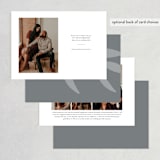 "Kindly Save Our Date" - Save the Dates in Snow by Laura Hamm - Back of Card Options