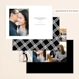 "Triple Photo Save the Date" - Save the Dates in Cotton by Ilze Lucero - Back of Card Options