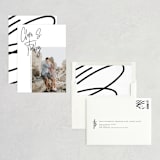 "Modern Names" - Save the Dates in Jet Black by Maria Hilas-Louie - Assembled