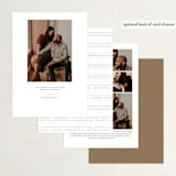 "Let the Adventure begin" - Save the Dates in Latte by Heather Francisco - Back of Card Options