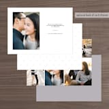 "Always & Forever" - Save the Dates in Charcoal by Heather Buchma - Back of Card Options