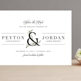 "Adorned Ampersand" - Save the Dates in Cotton by Jennifer Postorino - Front