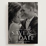 "Swoop" - Save the Dates in Pearl by Everett Paper Goods - Front