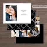 "Southern Charm" - Save the Dates in Noir by Beth Murphy - Back of Card Options