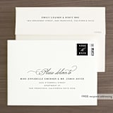 "Southern Charm" - Save the Dates in Noir by Beth Murphy - FREE Recipient Addressing