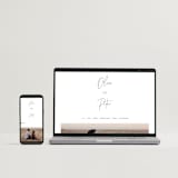 "Signed" - Save the Dates in Champagne by JoAnn Jinks - FREE Wedding Website