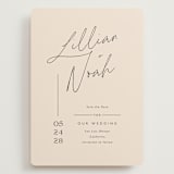 "Modern Aligned" - Save the Dates in Creampuff by Carolyn MacLaren - Front