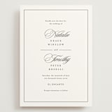 "Sincerity" - Save the Dates in Noir by Kimberly FitzSimons - Front