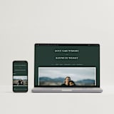 "Mountainview" - Save the Dates in Evergreen by Sarah Brown - FREE Wedding Website