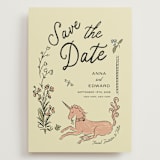 "Love Rests in a Garden" - Save the Dates in Oat by Helena Vitto - Front