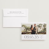 "Heights" - Save the Dates in Tux by Lea Delaveris - Save the Date with Envelope