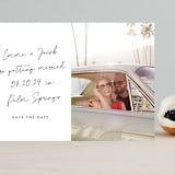 "Palm Springs" - Save the Dates in Onyx by Sarah Curry - Front