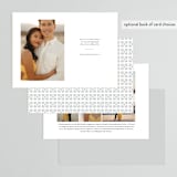 "Palm Springs" - Save the Dates in Onyx by Sarah Curry - Back of Card Options