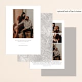 "The Next Chapter" - Save the Dates in Pearl by Laura Bolter - Back of Card Options